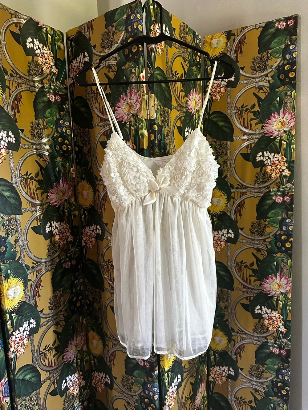 Flora By Flora Nikrooz Women's Bellflower Cami Doll, Ivory Bridal Large